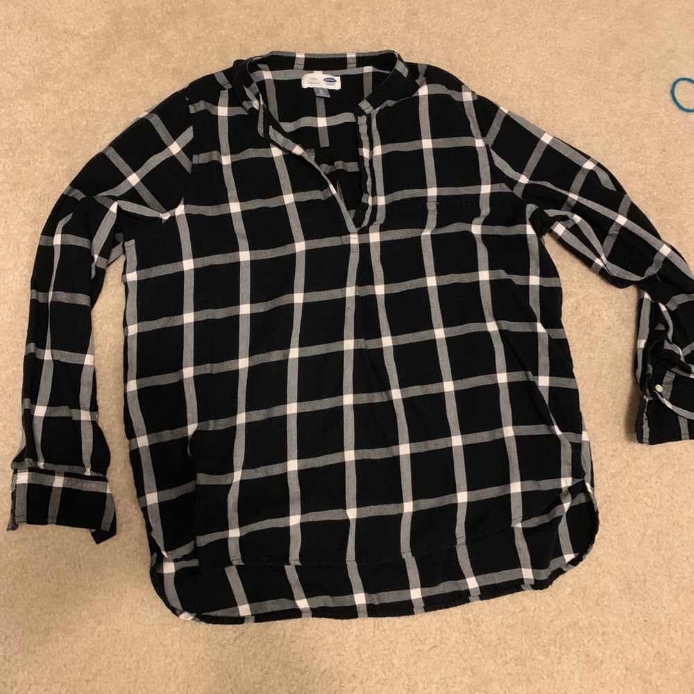 Casual Flannel Top